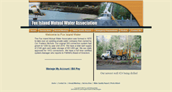 Desktop Screenshot of foxislandwater.org